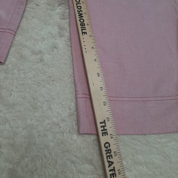 Adidas Women's Pink Stretch Cropped Bermuda Shorts Size 4 - Picture 6 of 8